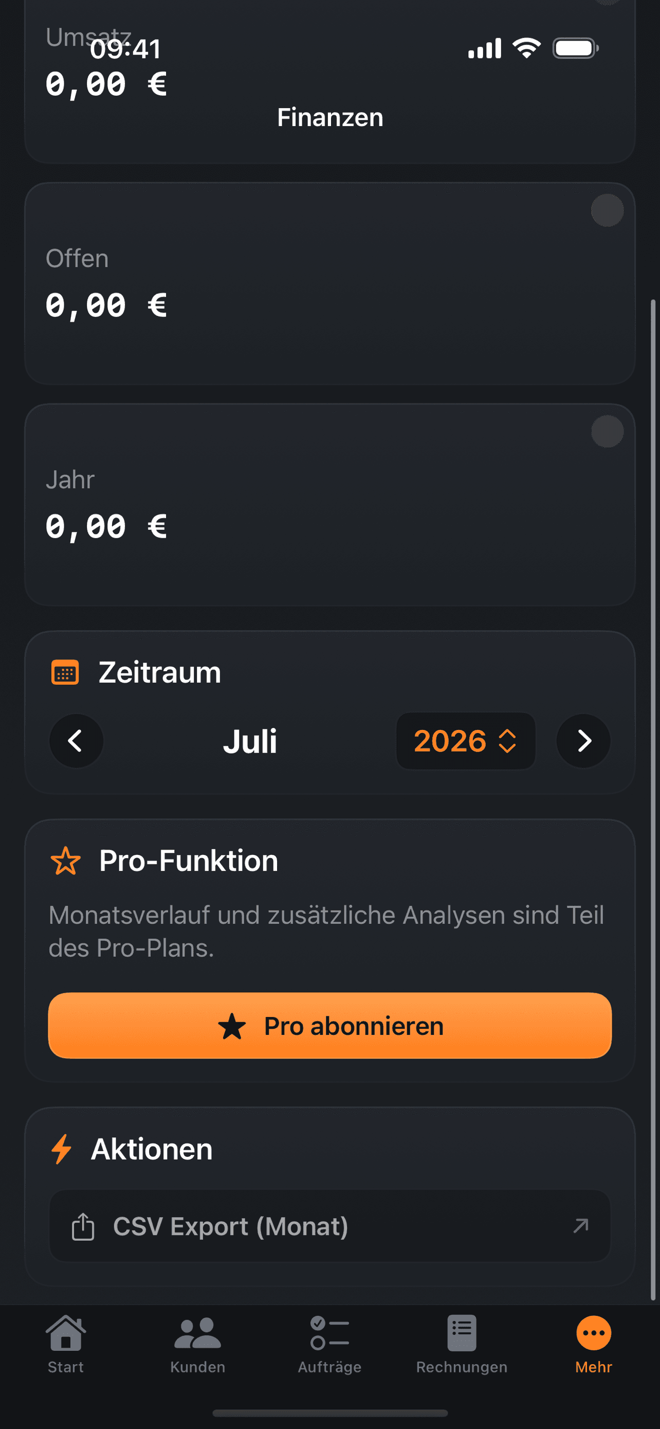PlanifyMinds B2B – Finanzen