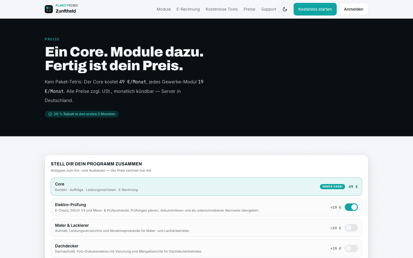 Zunftheld – Preise